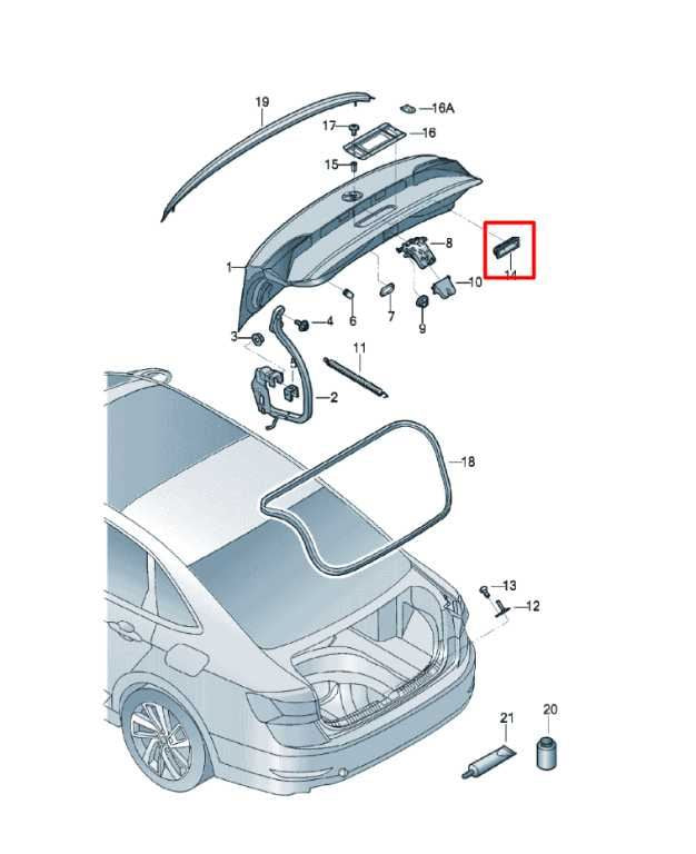 19-25 Volkswagen Jetta SE FWD Rear Trunk Lid Release Handle w/ Rear View Camera1