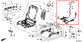2015-17 Acura TLX Tech Front RH Power Seat Adjustment Motors Set w/ Wire Harness1