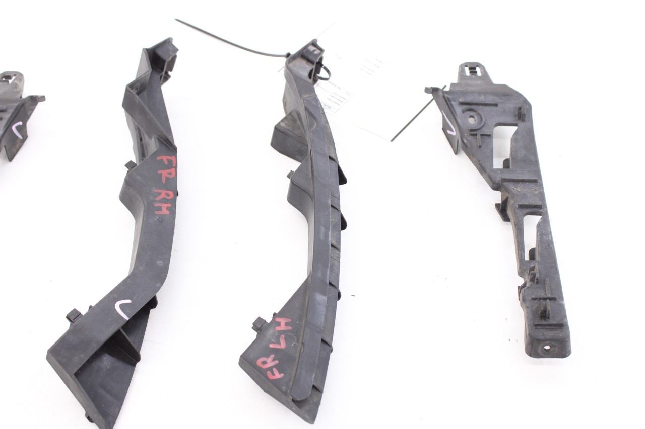 2011-14 Porsche Cayenne S Front Bumper RH LH Side Support Rail Mount Bracket Set4
