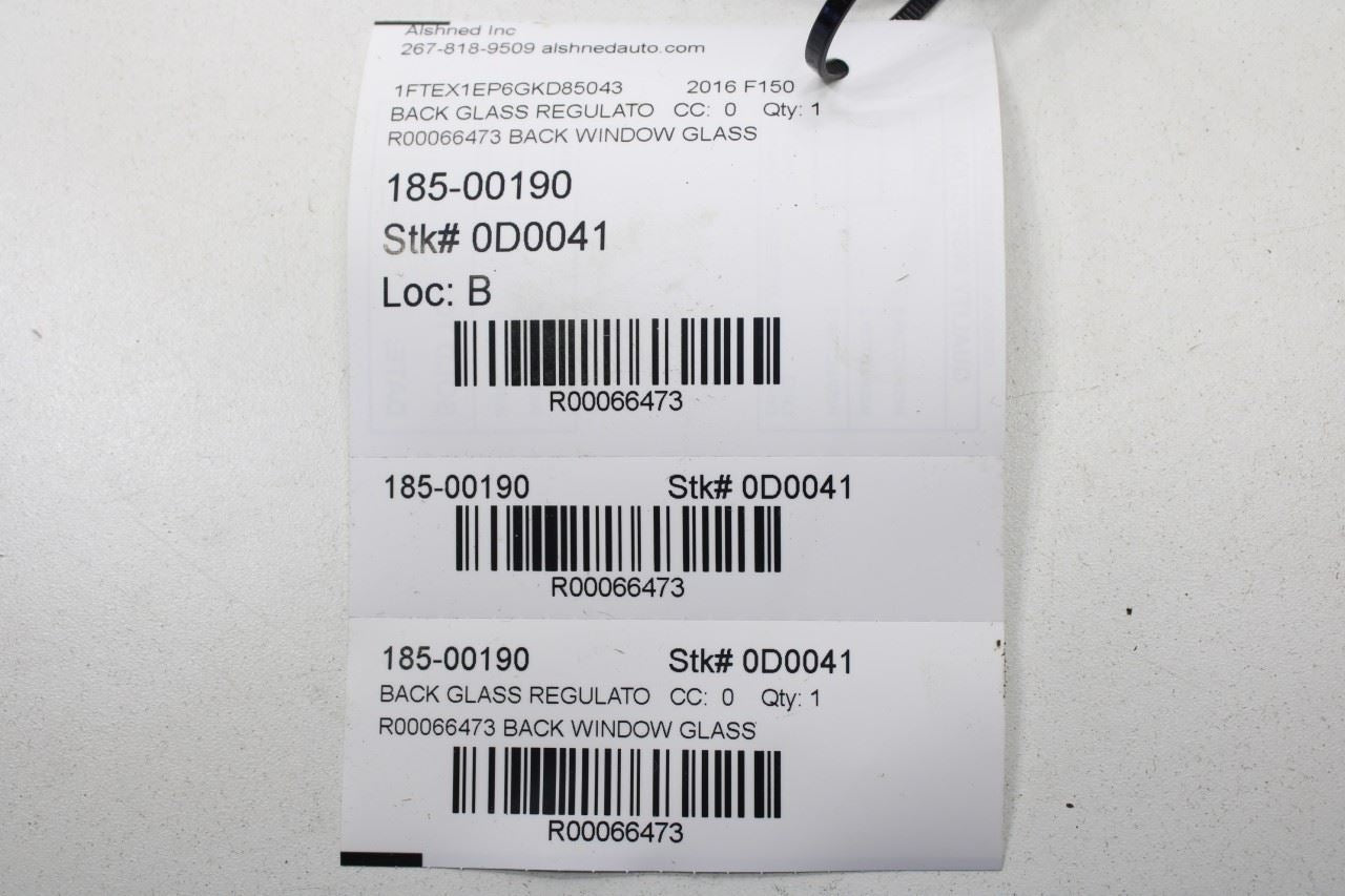 2015-20 Ford F150 SuperCab Back Sliding Window Glass Power Motor FL3Z-2523394-A - Alshned Auto Parts