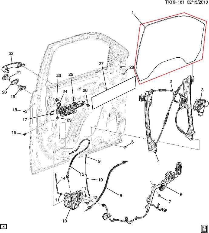 2014-2019 Chevrolet Silverado 1500 Work Truck 2WT Front Left Door Glass 209791141