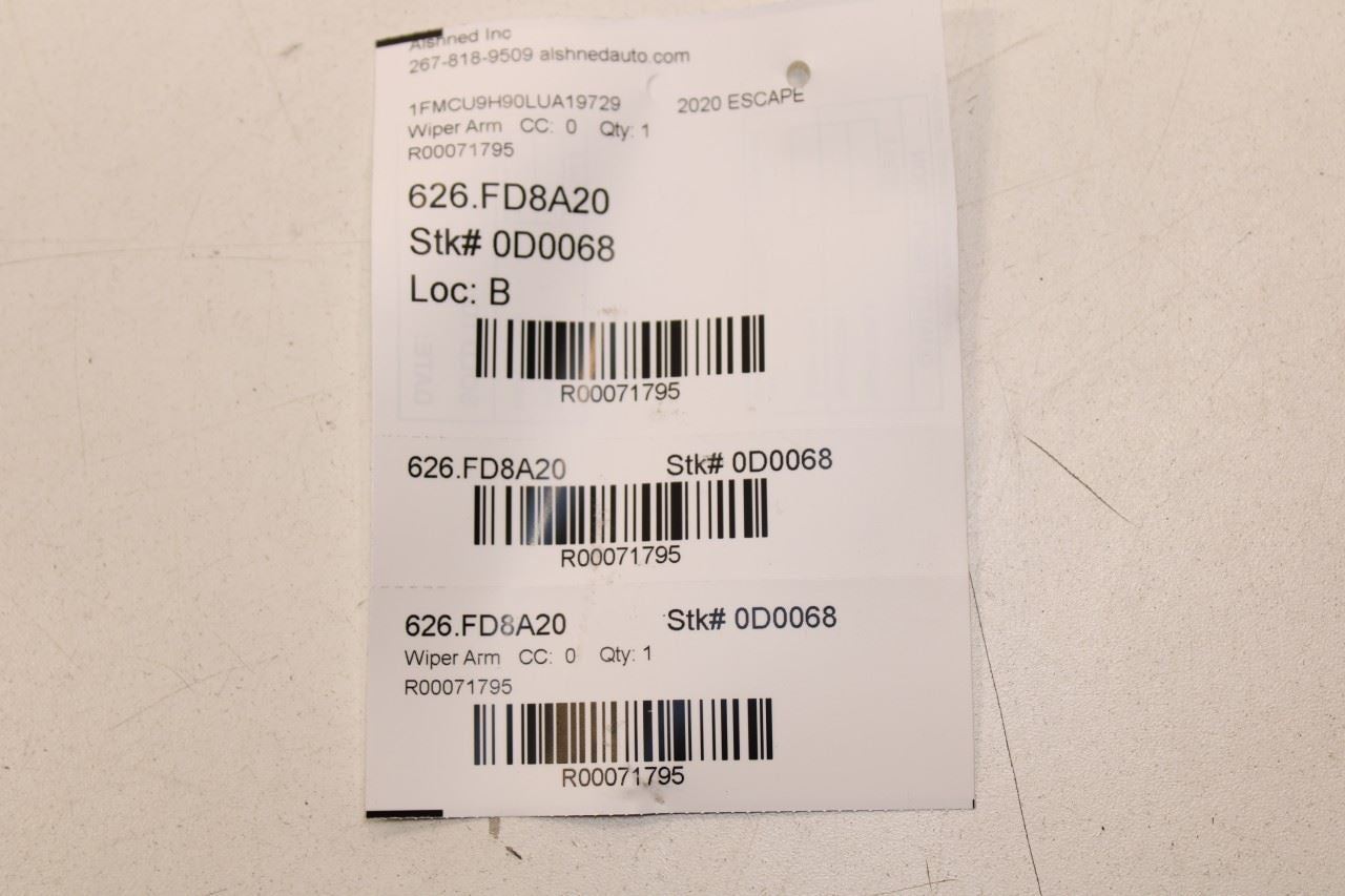 2020-2025 Ford Escape SEL Front Left Driver and Right Side Windshield Wiper Arm - Alshned Auto Parts