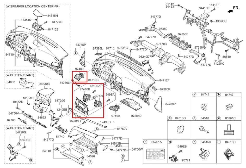 16-18 Hyundai Elantra Value Edition Screen Bezel w/ Center and Left Air Vents - Alshned Auto Parts