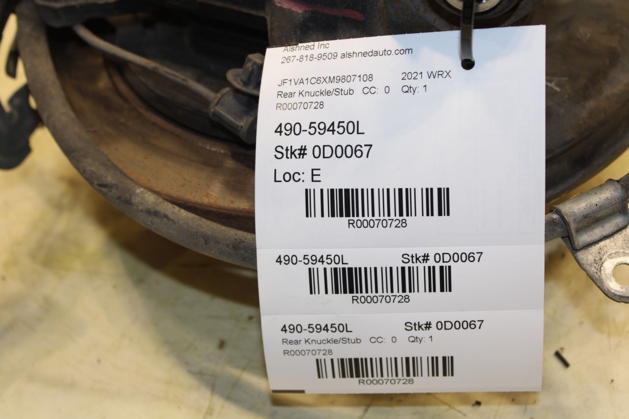 2015-21 Subaru WRX Premium Rear Left Driver Side Spindle Knuckle Hub 28411VA030 - Alshned Auto Parts