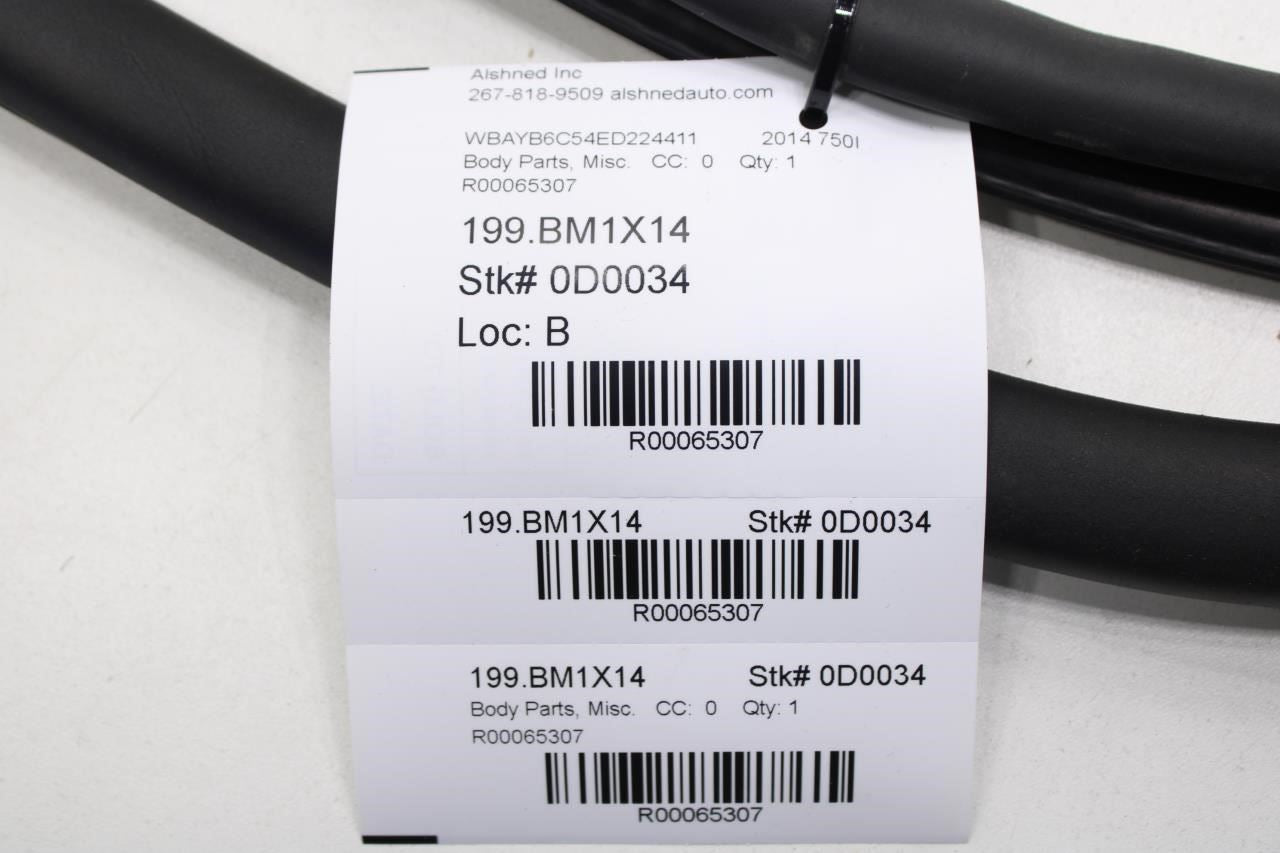 2010-15 BMW 750i xDrive Front Right or Left Door Weathestrip On Body 51727231334 - Alshned Auto Parts
