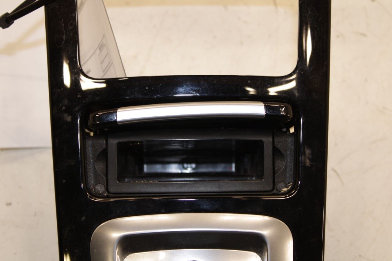 11-18 Porsche Cayenne Platinum Console Shifter Bezel Trim w/ Storage Tray *ReaD* - Alshned Auto Parts