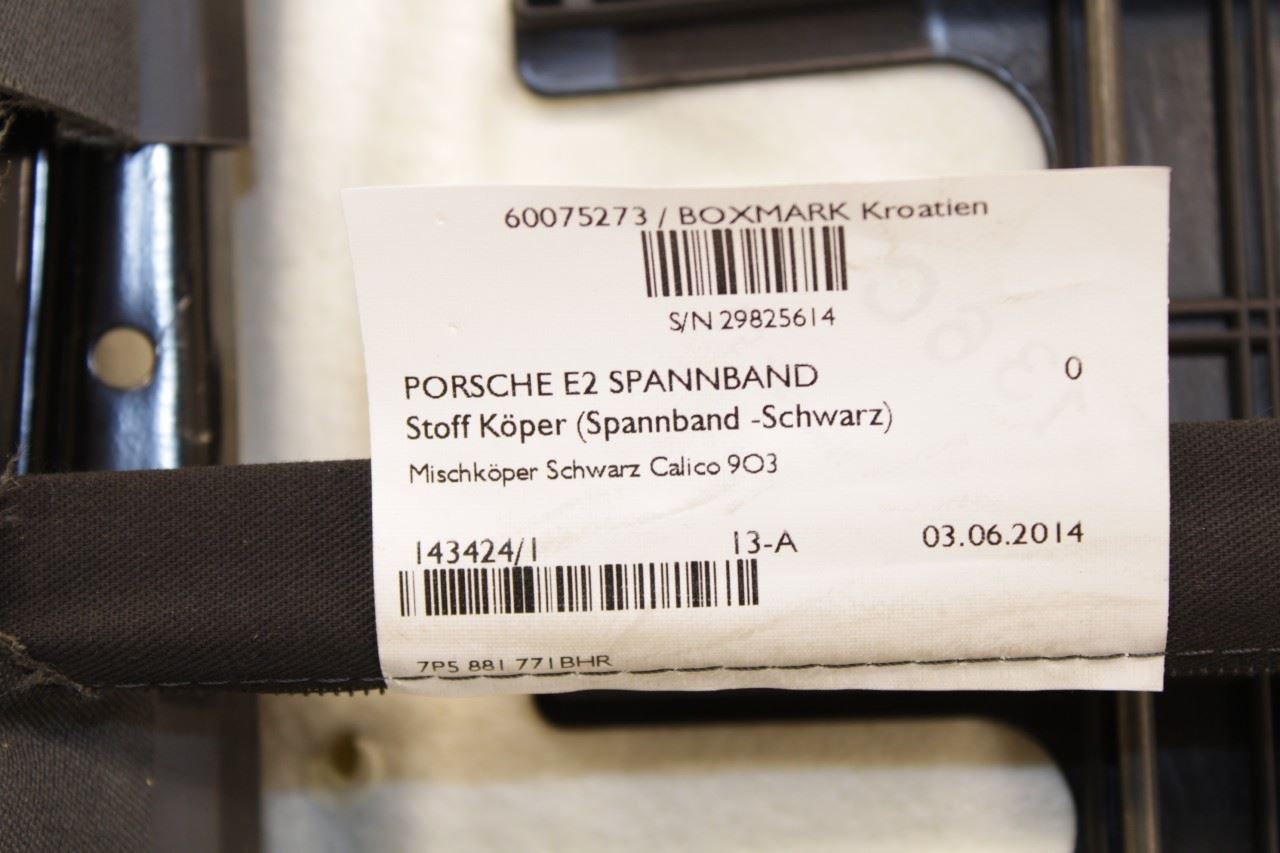 11-18 Porsche Cayenne Platinum Front Driver LH Side Seat Backrest Upper Cushion - Alshned Auto Parts