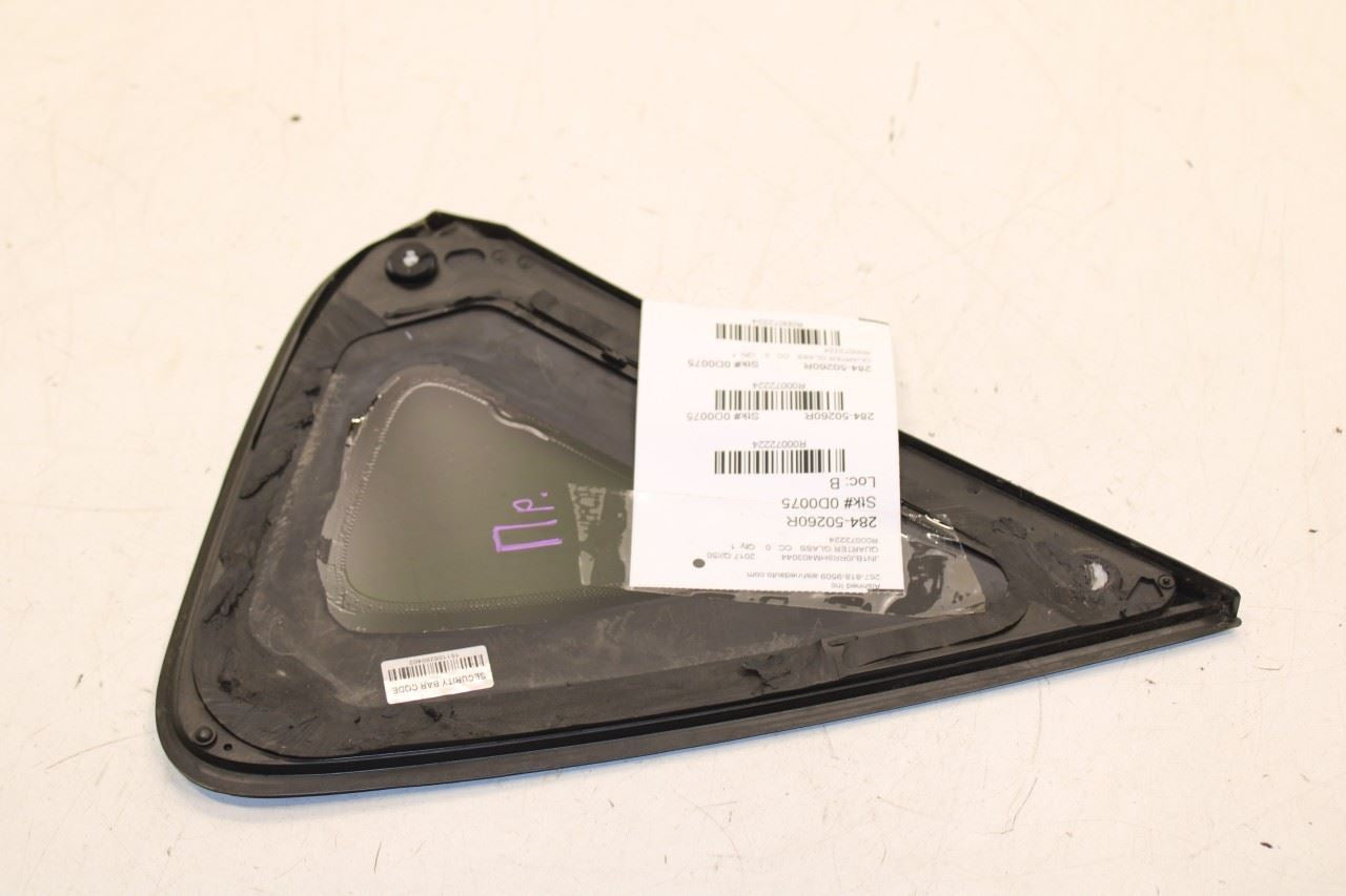 2014-17 Infiniti QX50 Rear Right Passenger Side Quarter Window Glass 83306-1BA0A - Alshned Auto Parts