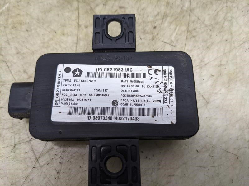 2014-2015 Jeep Grand Cherokee Tire Pressure Monitoring Control Module 68219831AC - Alshned Auto Parts