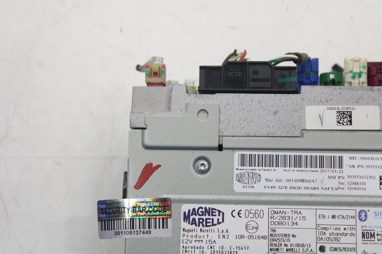 2017-2023 Alfa Romeo Giulia Ti AWD Audio Satellite Radio Receiver 50552422 OEM - Alshned Auto Parts