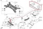 2021-25 Hyundai Santa Fe SEL AWD Rear Stabilizer Sway Anti-Roll Bar 55510-P25001