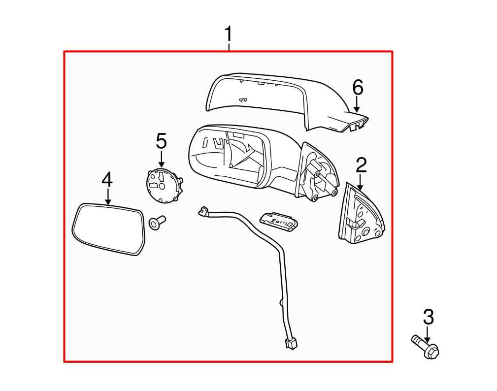 2010-14 Chevrolet Equinox LTZ Passenger Right Side Rear View Mirror 22818268 OEM - Alshned Auto Parts