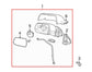 2010-14 Chevrolet Equinox LTZ Passenger Right Side Rear View Mirror 22818268 OEM - Alshned Auto Parts