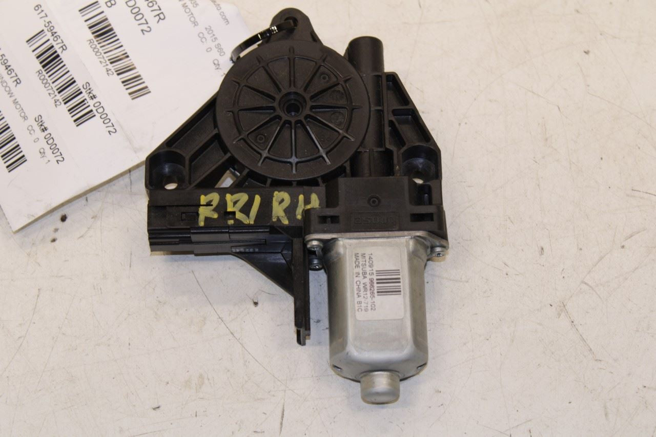 2015-2018 Volvo S60 T5 Premier Rear Right Side Power Window Motor 31253063 OEM - Alshned Auto Parts