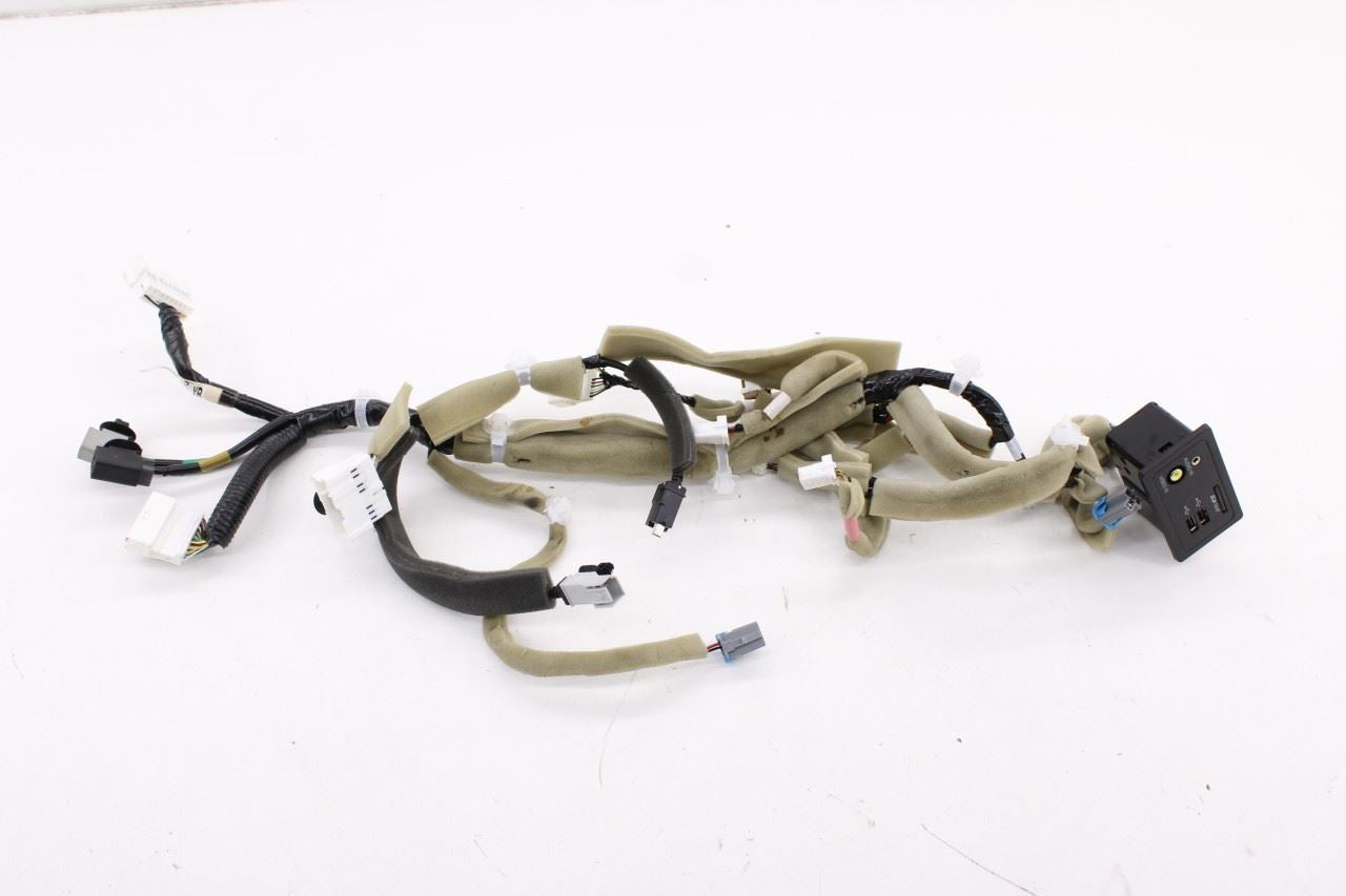 16-19 Infiniti QX60 AUX Jack USB Plug-in Map Reader w/ Console Box Wire Harness2
