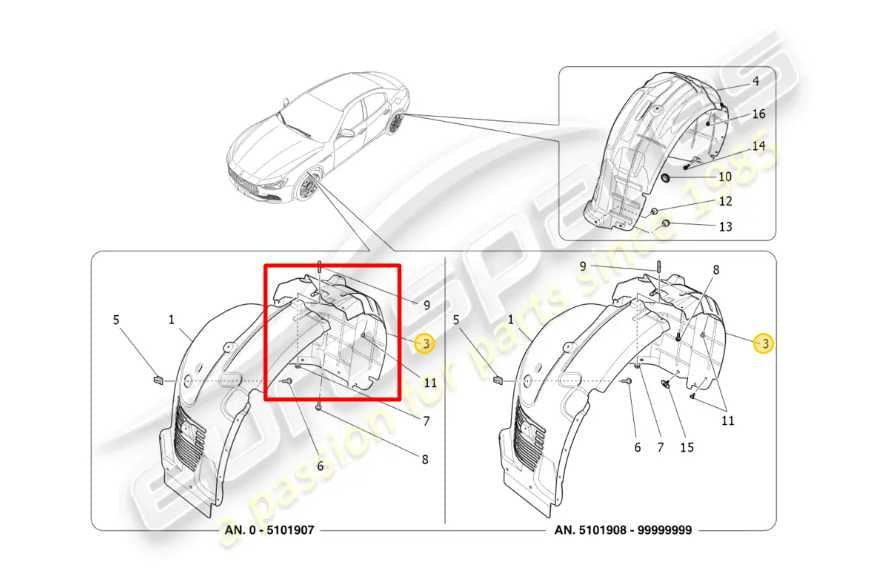 14-20 Maserati Ghibli S Q4 Front LH Fender Liner Rearward Section Splash Shield - Alshned Auto Parts