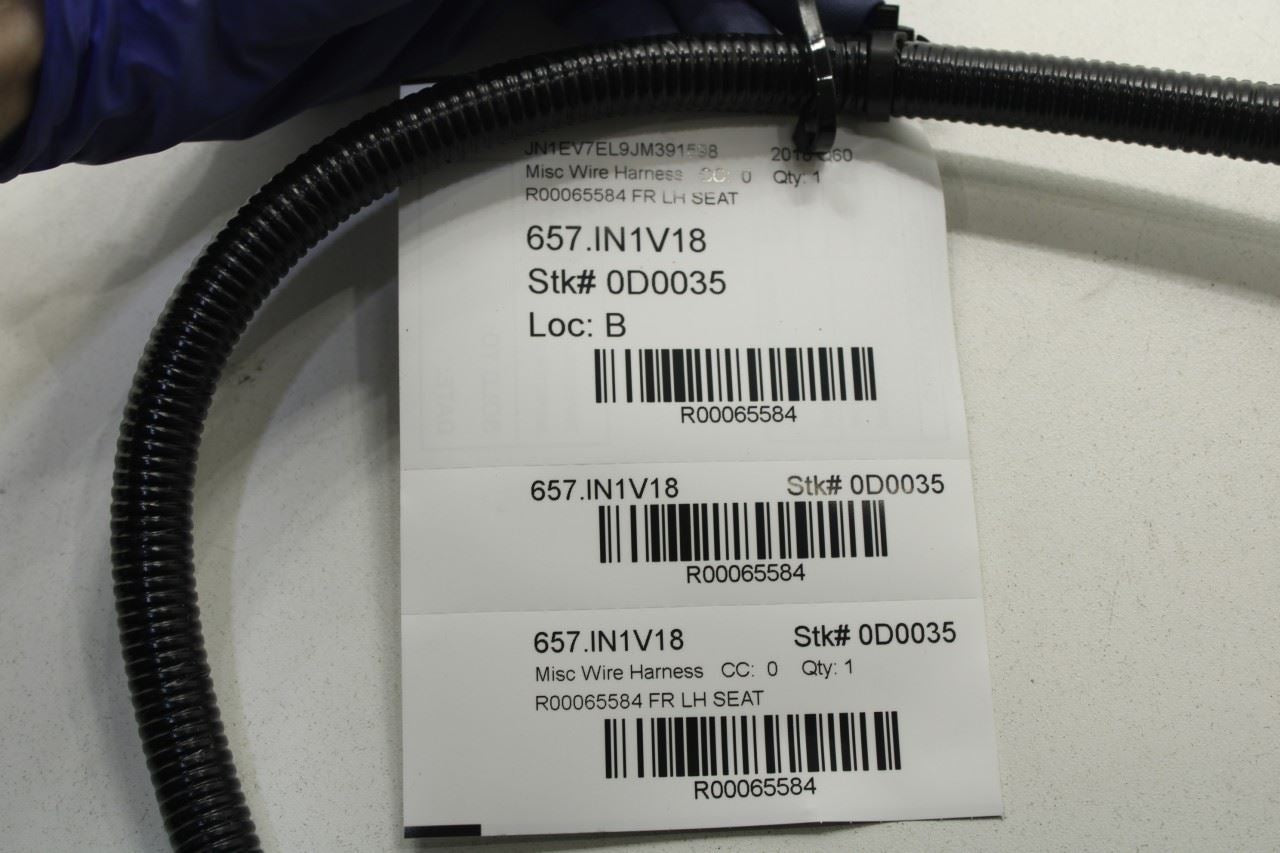 2017-2022 Infiniti Q60 Luxe Front Left Driver Seat Floor Wire Harness Cut R65584 - Alshned Auto Parts