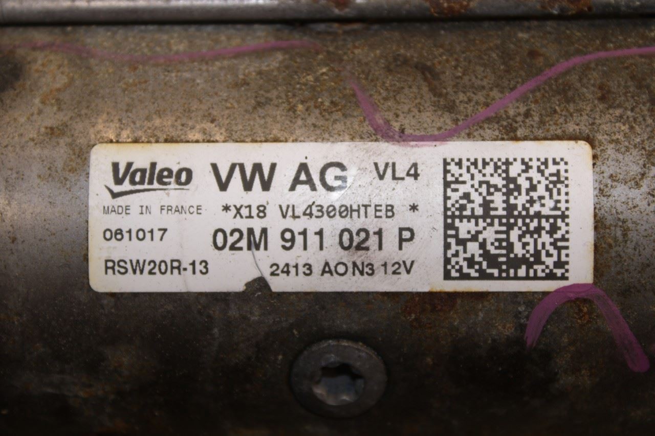 2018-2023 Volkswagen Atlas S 3.6L Engine Starter Motor 02M911021P OEM - Alshned Auto Parts