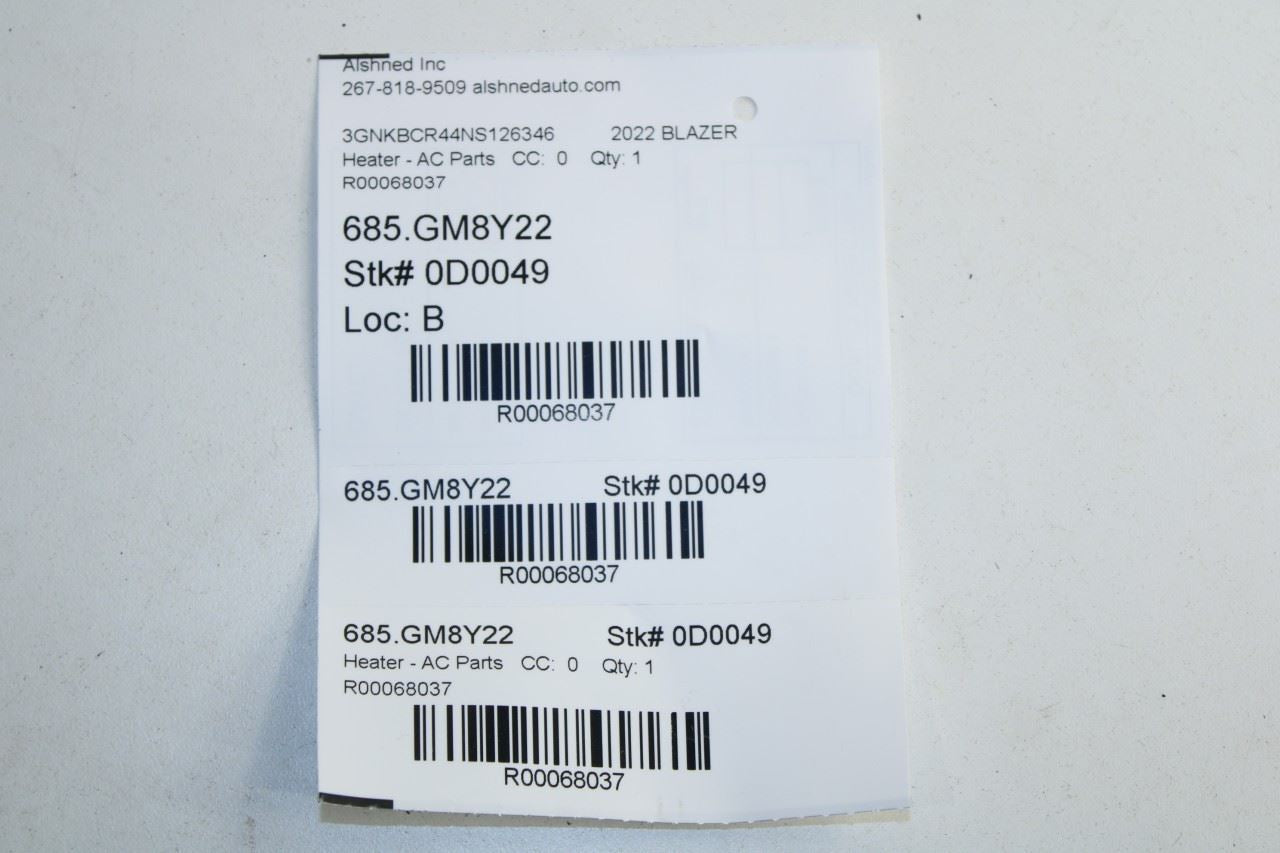 2019-2025 Chevrolet Blazer 2LT HVAC Blend Door Actuator Motor Set of 4 FY659001 - Alshned Auto Parts