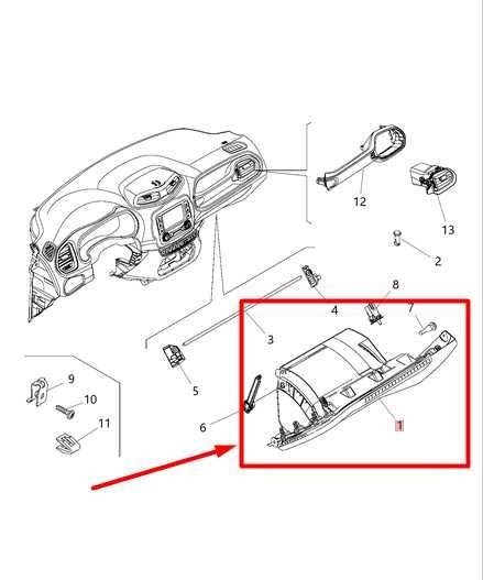 2015-2021 Jeep Renegade Glove Box Storage Compartment 5VV71LXHAA OEM - Alshned Auto Parts