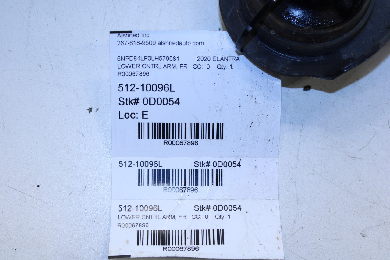 2016-2020 Hyundai Elantra SEL FWD Front Left Side Lower Control Arm 54500-F3000 - Alshned Auto Parts