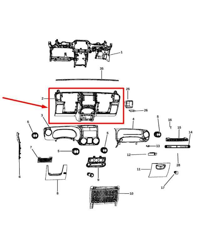 2015-2017 Jeep Wrangler Sport 2dr Dash Instrument Panel 5XT90DX9AC OEM - Alshned Auto Parts