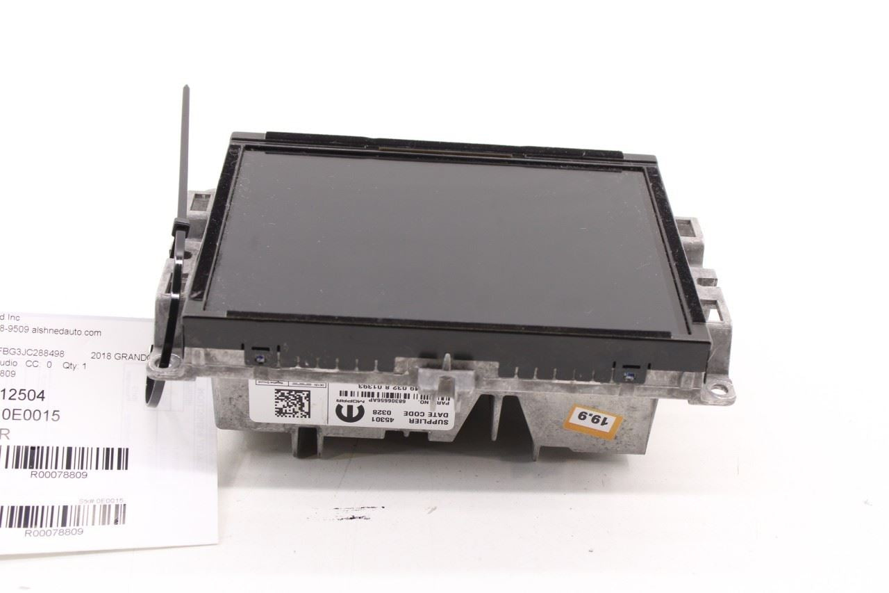 2018 Jeep Grand Cherokee Limited Navi Radio Receiver Uconnect 4C w/ 8.4 Display4