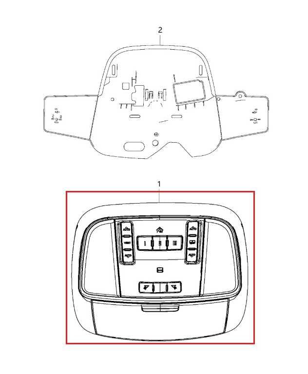 2011-20 Dodge Durango SXT Front Roof Overhead Console Dome Light Lamp 1UC591DAAC1
