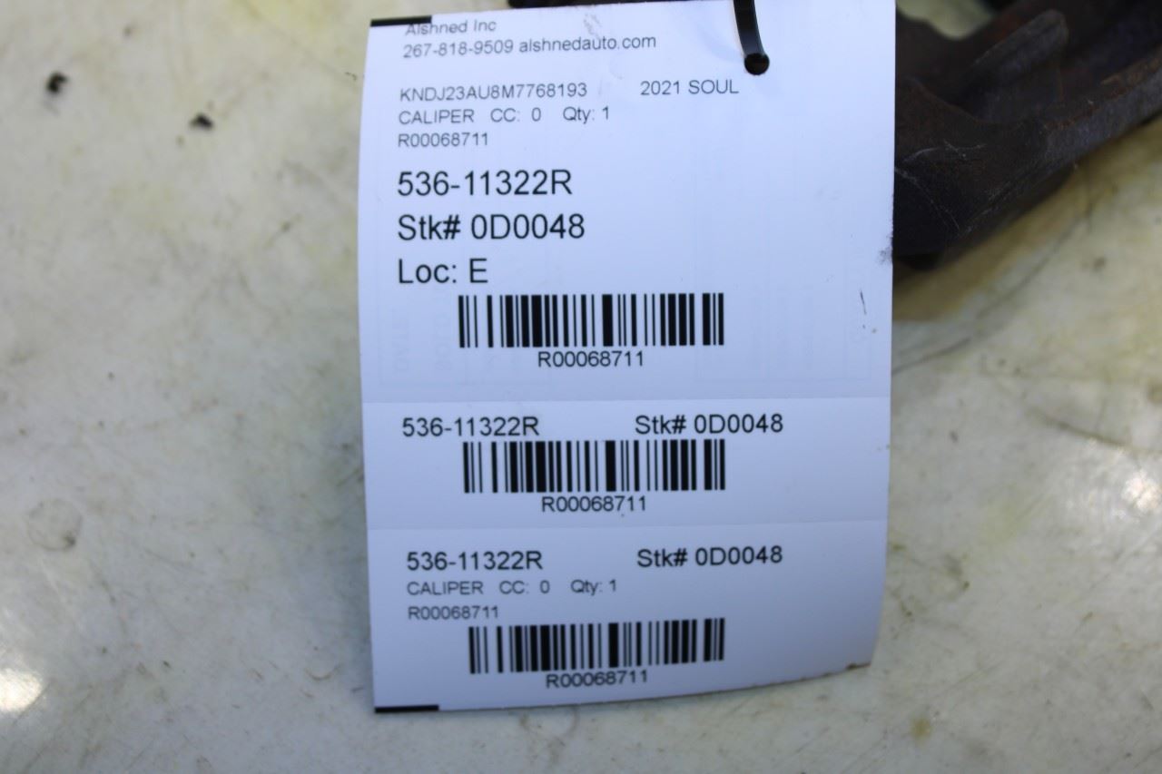 2020-2025 KIA Soul LX Front Right Passenger Side Brake Disc Caliper 58190-K0A00 - Alshned Auto Parts