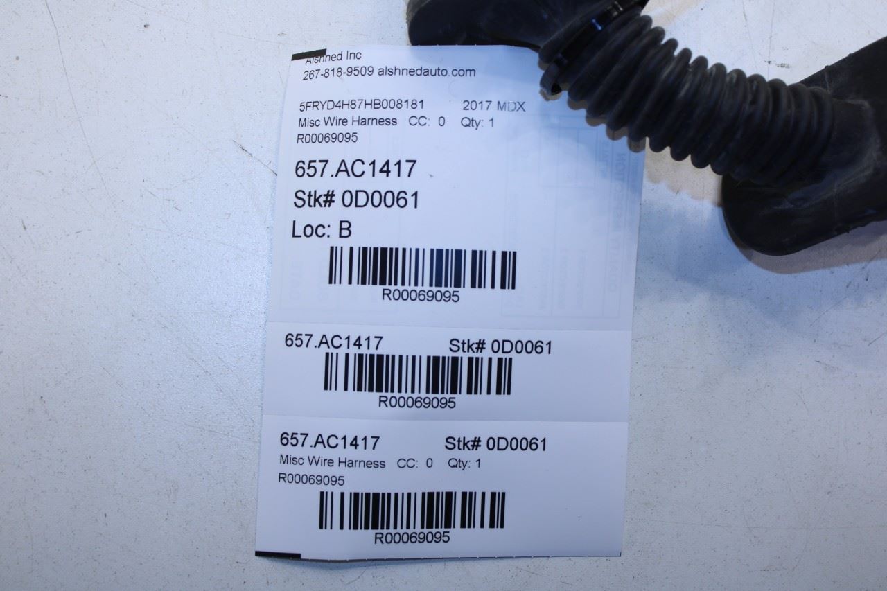 2017-2020 Acura MDX Advance Front Right Side Door Wire Harness 32752-TZ5-A21 OEM - Alshned Auto Parts