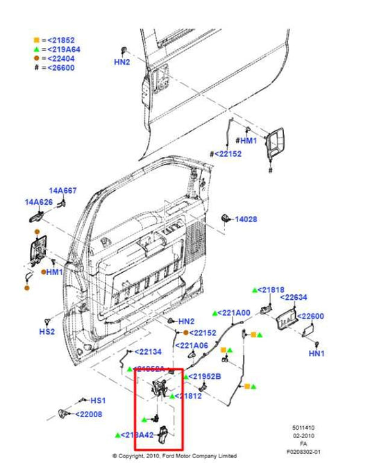 2008-2011 Ford F350 Super Duty 6.7L Front Right Side Door Lock Latch Actuator - Alshned Auto Parts