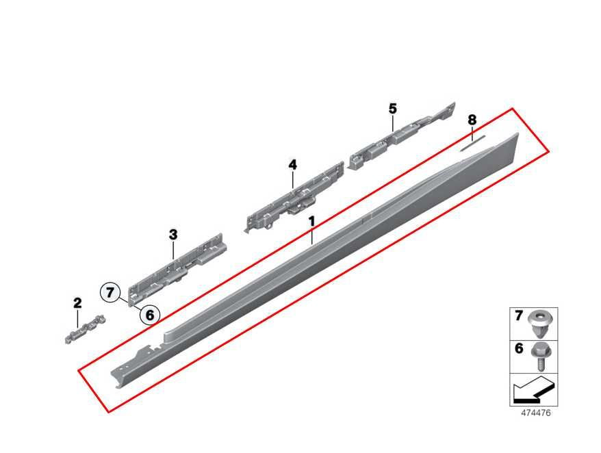 2015-2016 BMW 435I Gran Coupe xDrive Left Lower Rocker Trim Panel 51777374613 - Alshned Auto Parts