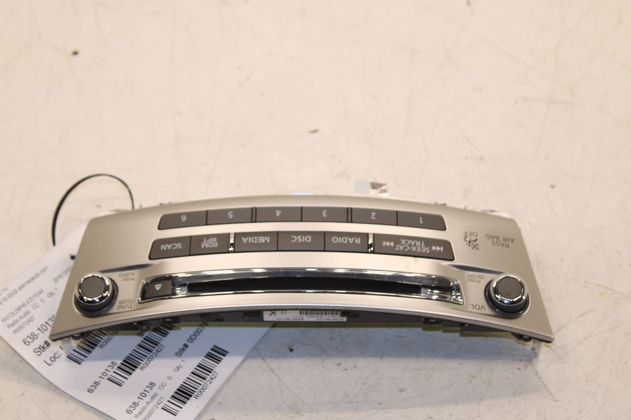 2016-2020 Infiniti QX60 Dash Audio Radio Faceplate Control Panel 25391-9NJ1A OEM - Alshned Auto Parts