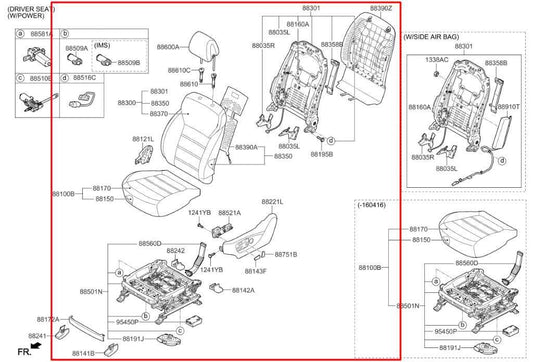 15-18 Kia Sorento EX Front Driver Left Side Seat Complete 88100-C6150C63 *ReaD* - Alshned Auto Parts