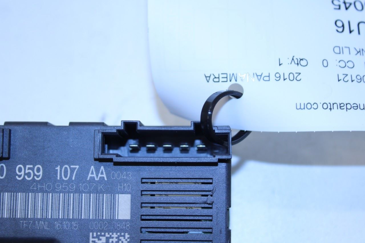 2011-2016 Porsche Panamera 4 3.6L AWD Trunk Lid Liftgate Tailgate Control Module - Alshned Auto Parts