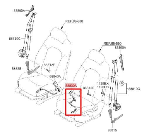 15-21 Hyundai Tucson Value Front Left Side Seat Belt Buckle 88830-D3550-TRY OEM - Alshned Auto Parts