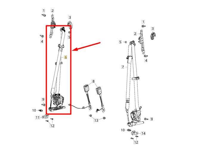 2020-2021 Jeep Gladiator Front Right Side Seat Belt Retractor 6AC50TX7AJ OEM - Alshned Auto Parts