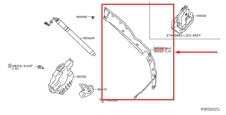 2013-2020 Nissan Pathfinder Rear RH Tailgate Object Pinch Sensor 90568-3KA0A OEM - Alshned Auto Parts