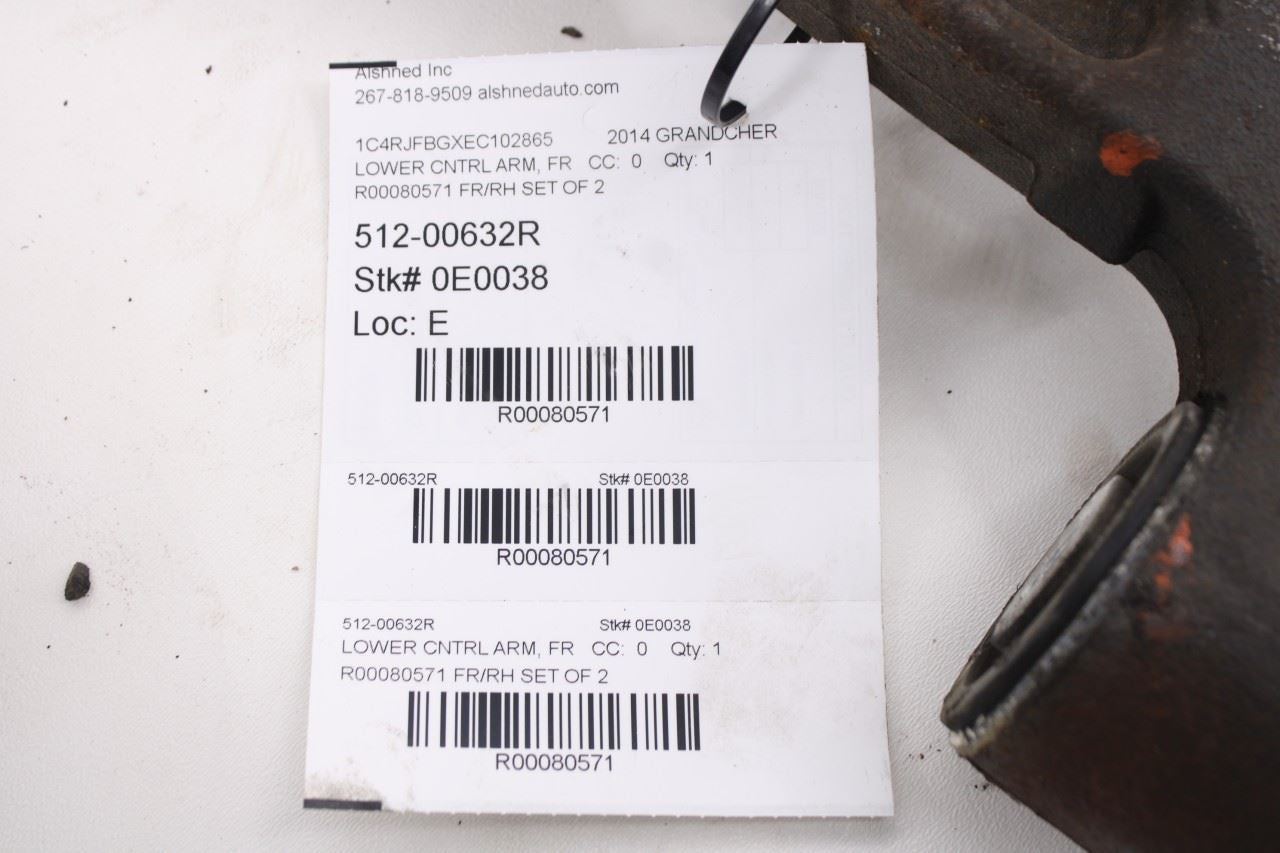 11-15 Jeep Grand Cherokee Limited 4WD Front RH Side Lower and Upper Control Arm15