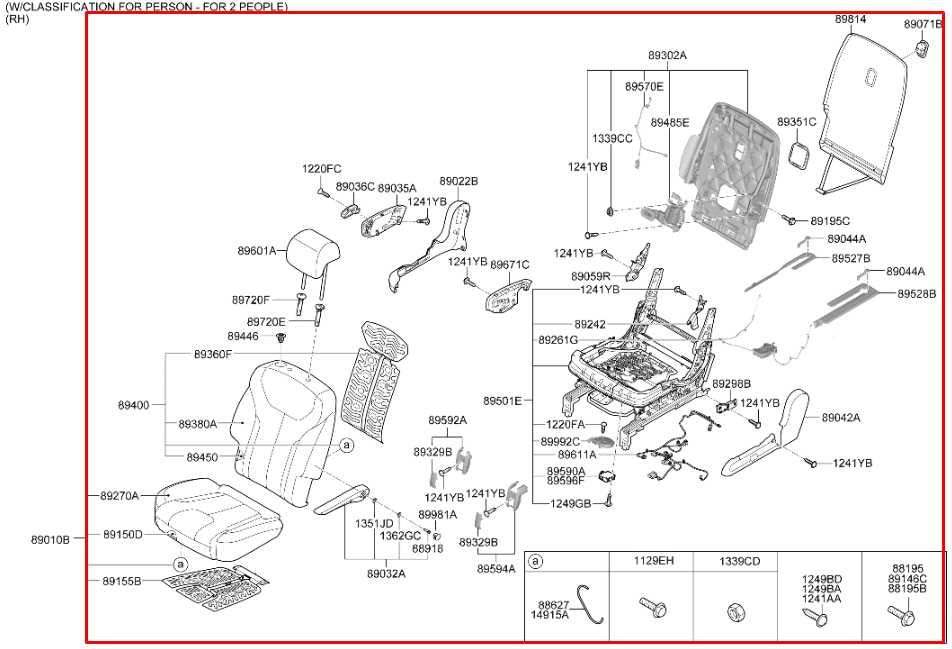 2020-22 Hyundai Palisade Limited AWD Rear Right Side 2nd Row Seat Full Complete - Alshned Auto Parts