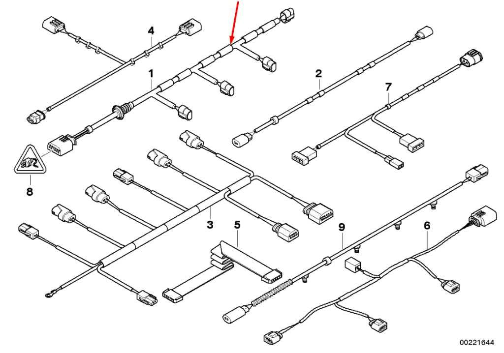 2011-2013 BMW X5 Xdrive35i Rear Bumper PDC Wire Harness w/ Park Sensors 92444251