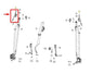 2019-2024 Ram 1500 Front Right Seat Belt Upper Adjuster Bracket 5LA64HL1AB OEM - Alshned Auto Parts