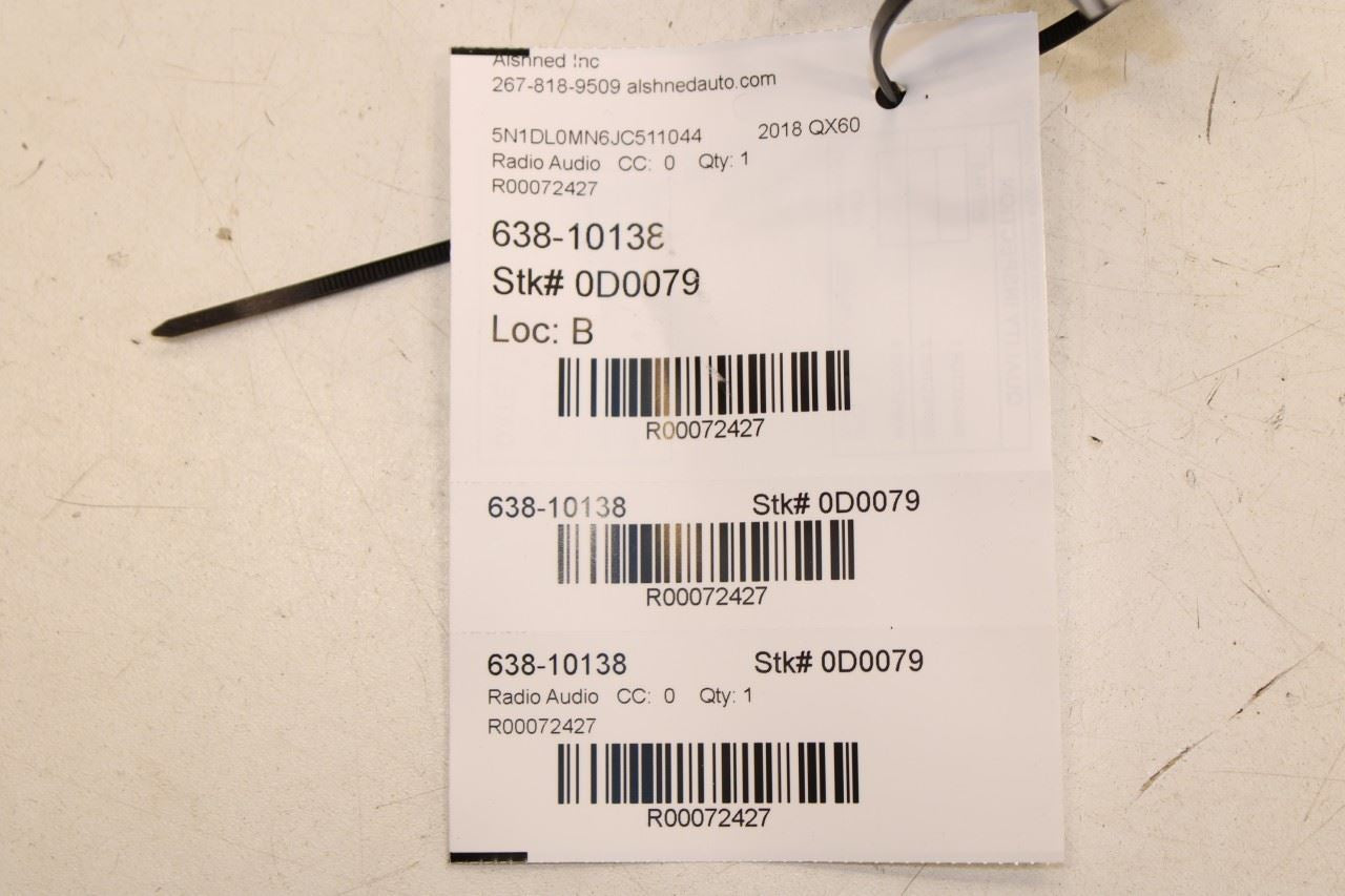 2016-2020 Infiniti QX60 Dash Audio Radio Faceplate Control Panel 25391-9NJ1A OEM - Alshned Auto Parts