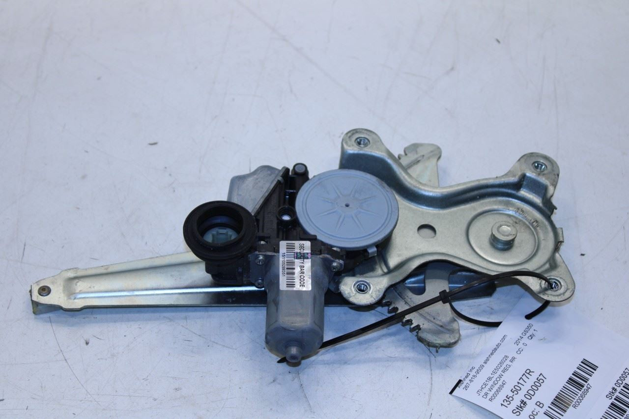 2013-2020 Lexus GS350 Rear Right Side Door Window Regulator w/ Motor 69803-33050 - Alshned Auto Parts