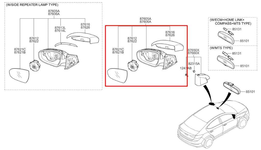 16-20 Hyundai Elantra Value Edition FWD Driver Left Side Rear View Mirror *ReaD* - Alshned Auto Parts