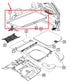 11-21 Jeep Grand Cherokee Rear Cargo Cover Restractable Shade 1GH14DX9AE *ReaD* - Alshned Auto Parts