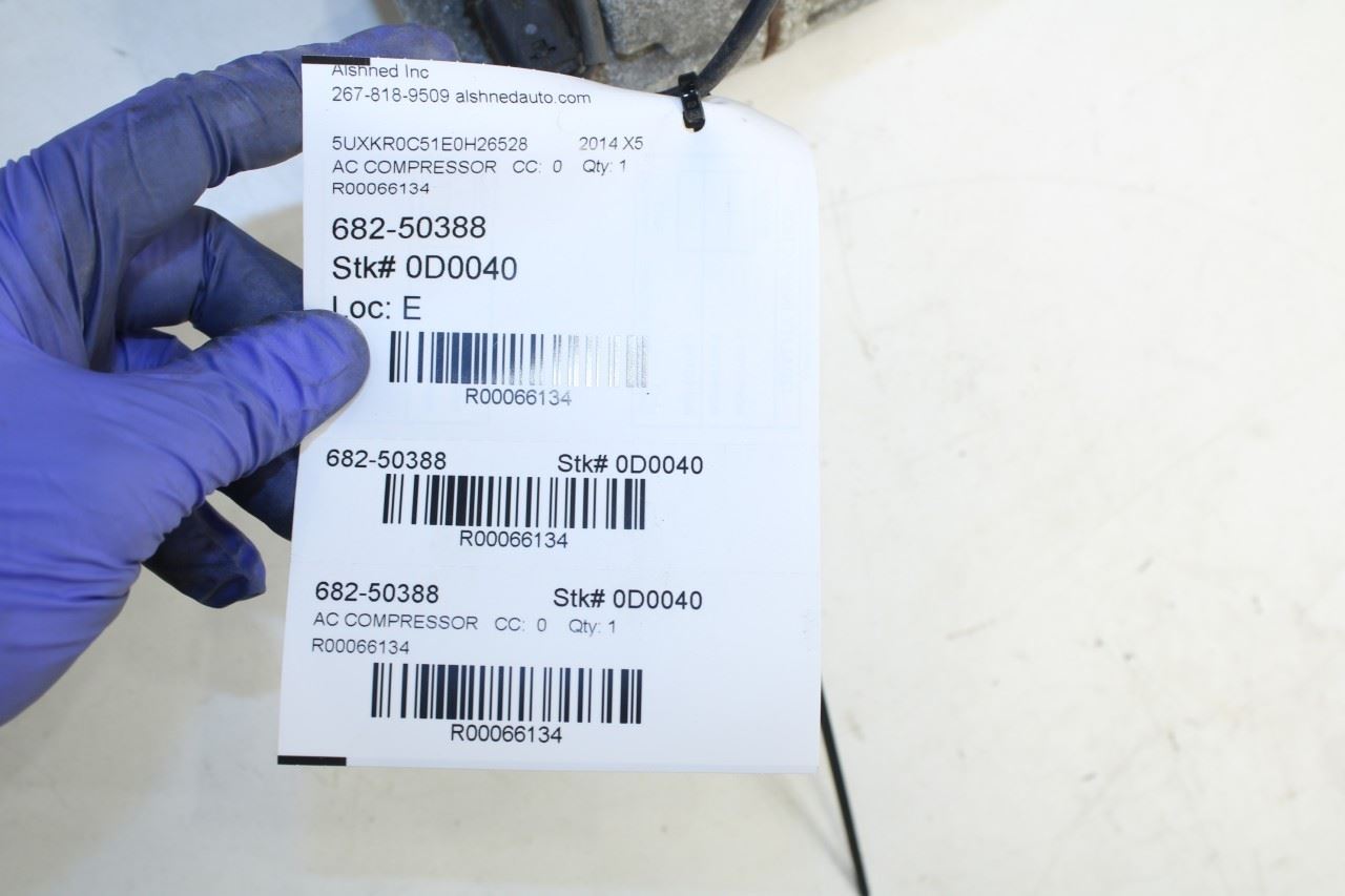 11-2018 BMW X5 xDrive35i 3.0L AC Air Conditioner Compressor 64-52-9-399-060 OEM - Alshned Auto Parts