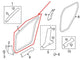 2014-2020 Nissan Rogue SV Front Right Door Weatherstrip On Body 76921-7FL0A OEM - Alshned Auto Parts