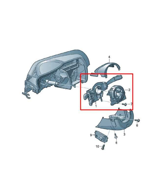 2012-18 Audi A7 Premium 3.0L AWD Steering Column Light Turn Signal Wiper Switch - Alshned Auto Parts