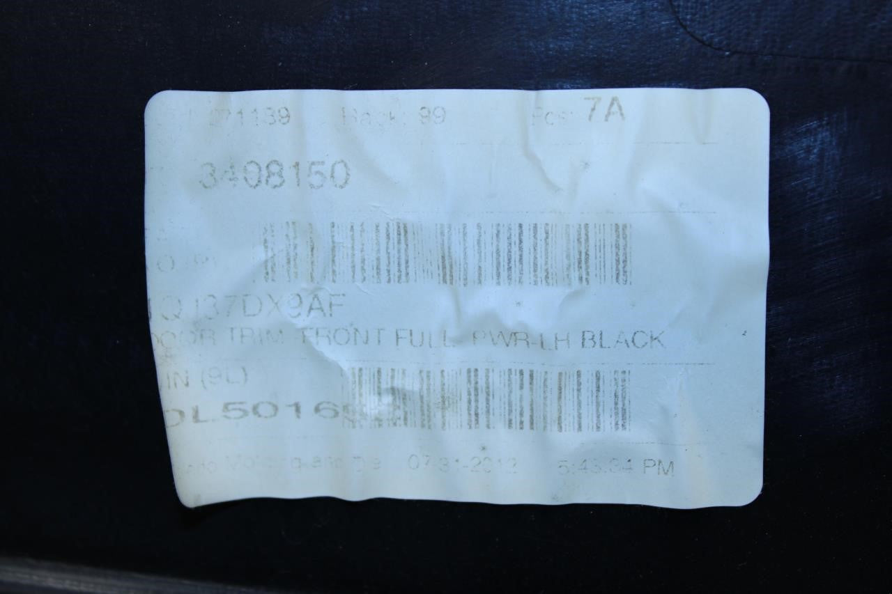 2011-2017 Jeep Wrangler Sahara Front Left Driver Door Trim Panel 1QJ37DX9AF OEM - Alshned Auto Parts